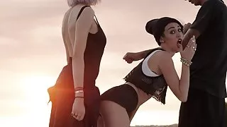 O Corcel fode perfeitamente a senhora loira na vídeo pornô de coroas casadas buceta